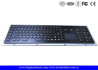 China IP65 Rated Black Metal Keyboard With Touch Pad,Function Keys And Number Keypad for sale