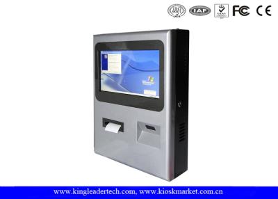China Stylish Wall Mount Kiosk With Barcode Scanner And Thermal Printer for sale