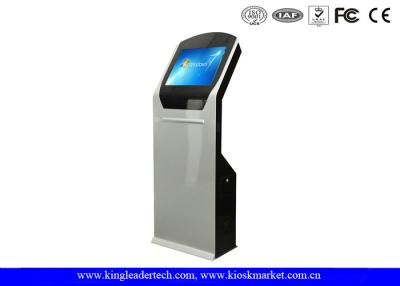China Indoor SAW Touch Screen Freestanding Kiosk With Thermal Printer / Barcode Scanner for sale