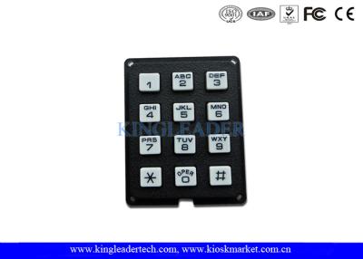 China Rugged Plastic Industrial Numeric Keypad 12 Keys For Access Control System for sale
