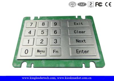 China Ruggedized Vandal-Resistant Metal Numeric Keypad With 16 Large Metal Keys For Vending Machine for sale