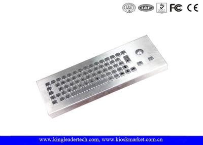 China Dust-Proof Industrial Desktop Keyboard 65 Keys With Stainless Steel Trackball for sale