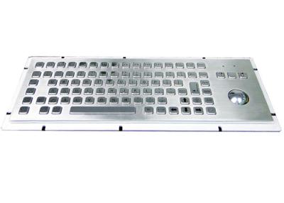 China Kiosk Industrial Stainless Steel Keyboard With Trackball for sale