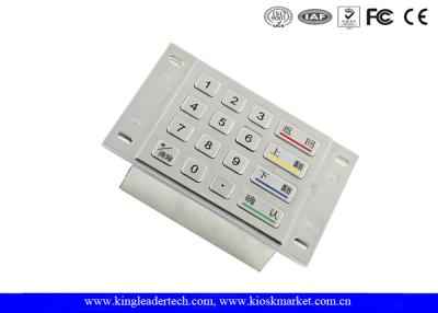 China ATM Machine Numeric Metal Keypad 4 x 4 Matrix With 4 Large Function Keys for sale