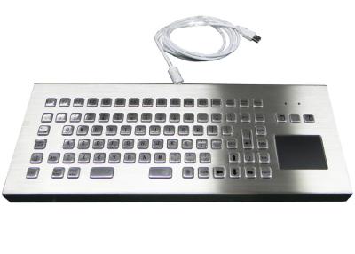 China PS/2 Rugged Industrial Pc Keyboard With Mouse Trackpad for sale