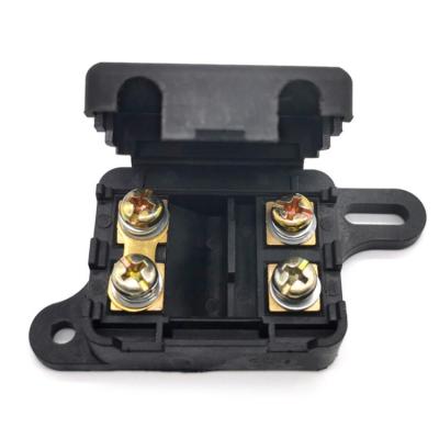 China Dustproof PA66 Bolt On Fuse Holder ANS 2 In 1 Twin Midi Fuse Holder for sale