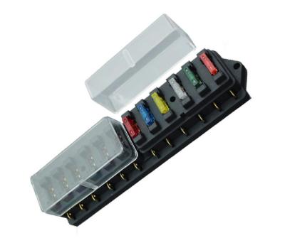 China Marine 40A Circuit Fuse Block 12 Slots Fuse Box Holder 42mm for sale