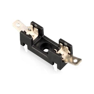 China 300V 6x30mm PCB Mount Fuse Holder / 30A Fuse Block With 6.4 Quick Connect Terminal for sale