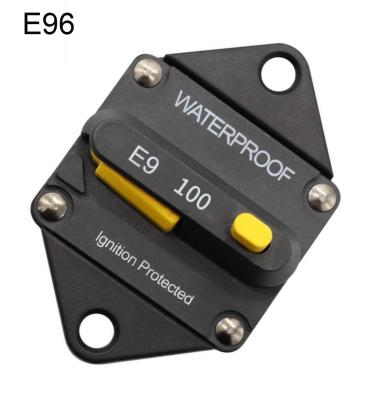 China E9 Panel Mount Hi-Amp Circuit Breaker Manual Reset Waterproof Ignition Protected Switch for sale