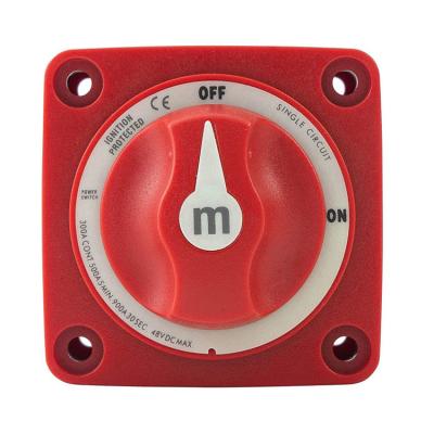 China interruptor de batería ENCENDIDO-APAGADO del circuito de 6006 300A Marine Power Switch M Series Red Single en venta