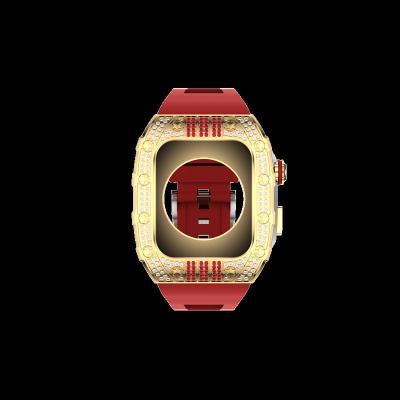 China 44/45mm Apple Watch Fibra de Carbono Casca de Titânio Prata à venda