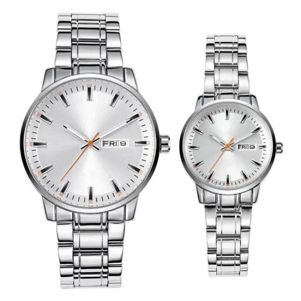 Quality ISO Simple Waterproof Watch IP68 Stainless Steel Luxury Couple Watches for sale