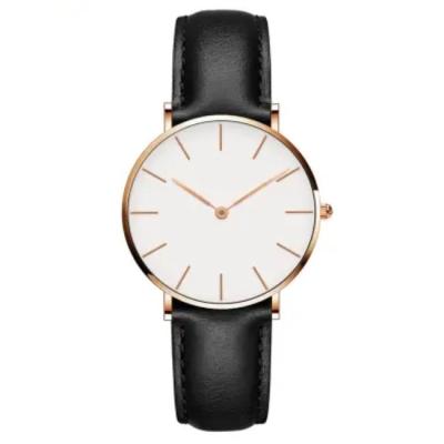 China Relógio de pulso de couro preto elegante ODM Relógio de pulso de couro masculino Certificado ISO à venda