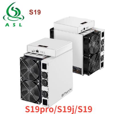 China ASL SHA256 Bitmain Asic Antminer S19 95T 3250W With PSU for sale