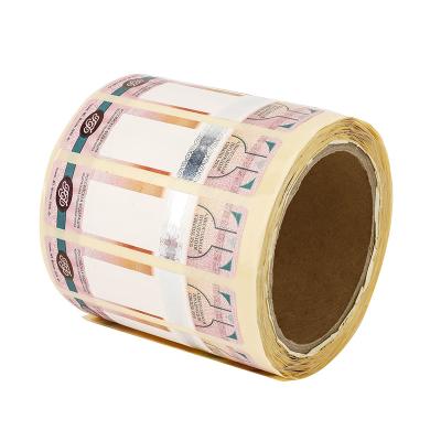 China Wine Stamp Sticker Paper Hot Foil Label Printing Anti Piracy ROHS for sale