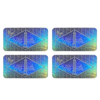 China Security Tamper Evident Label Hologram Silver Scratch Off Stickers for sale