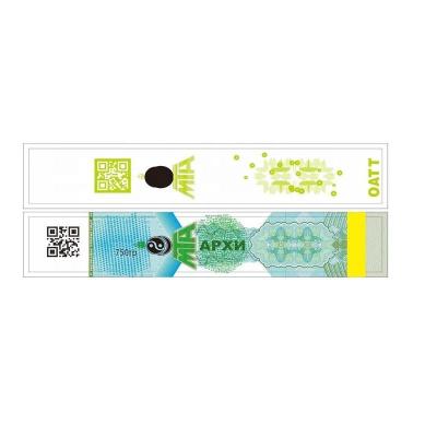China Cigarette Anti Counterfeiting Label Customized For Paper Carton Household Products for sale