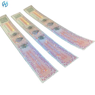 China Tinta invisible sello de impuestos papel de seguridad adhesivo cambio de color cambio de color holográfico UV Impresión Tinta Impresión Hot Stampi en venta