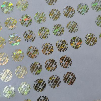 China UV Resistant Custom Security Stickers Offset Printed Roll Sheet Waterproof and UV Resistant en venta