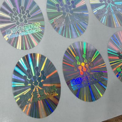 China Customized Offset Printing Holographic Security Stickers Glossy/Matt Finish for sale