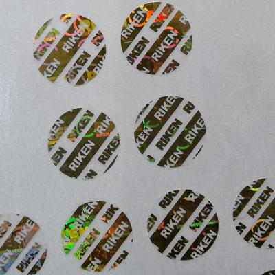China Durable Waterproof Holographic Security Vinyl Stickers Customized Offset Print Glossy/Matt Finish for sale