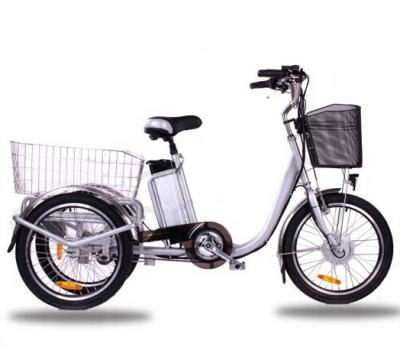 China Aluminum Alloy Frame Adult Size Tricycle 250W Electric Powered Tricycle for sale