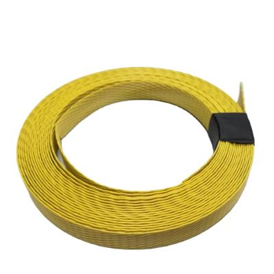 China 5mm Plastic Strapping Roll Yellow PP Packing Strap For Machine Packing for sale