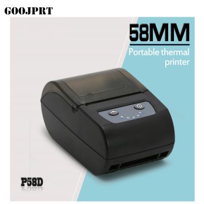 China 58mm Thermal barcode printer Qr code label printer receipt printer with bluetooth for sale