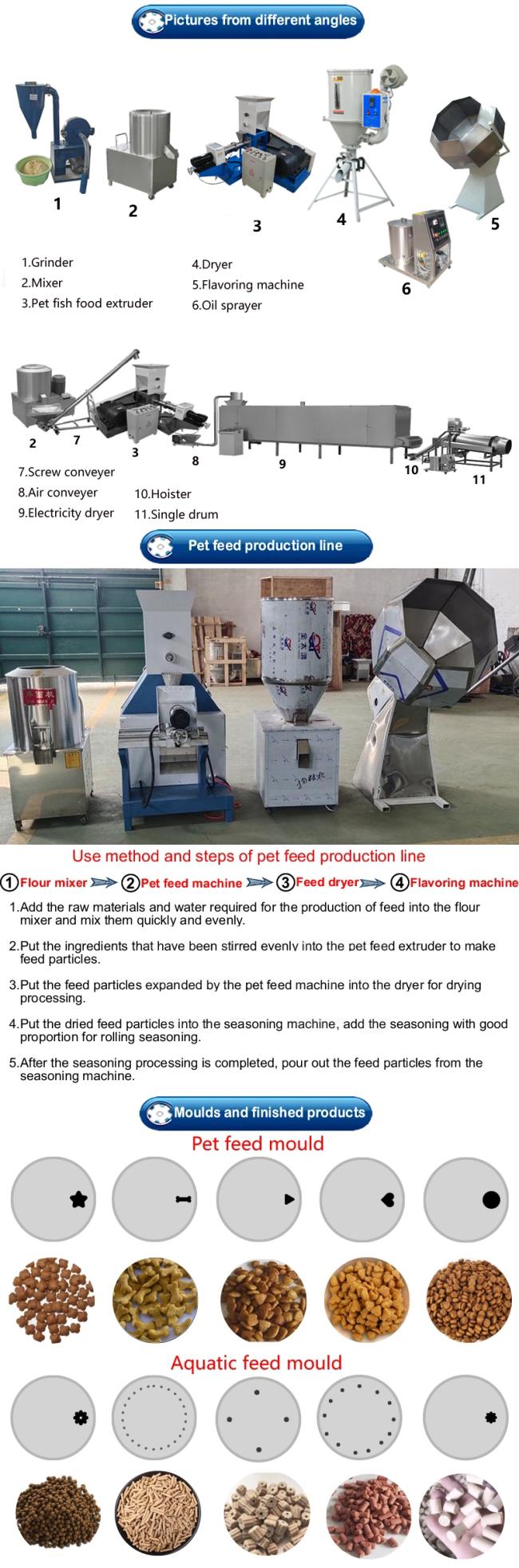 Floating fish feed mill pellet extruder machine floating feed pellet pet food extruder processing machine