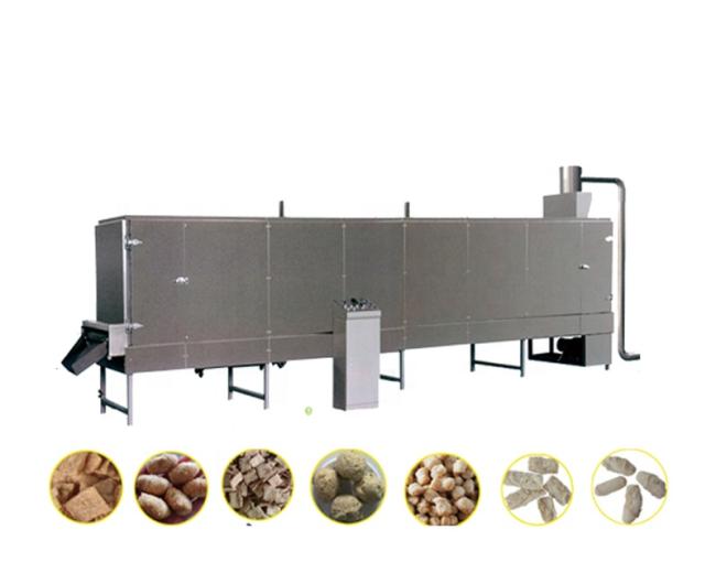 Textured Vegetarian Soyabean protein Nuggets Making Machine Soya Nuggets Protein Food Extruder