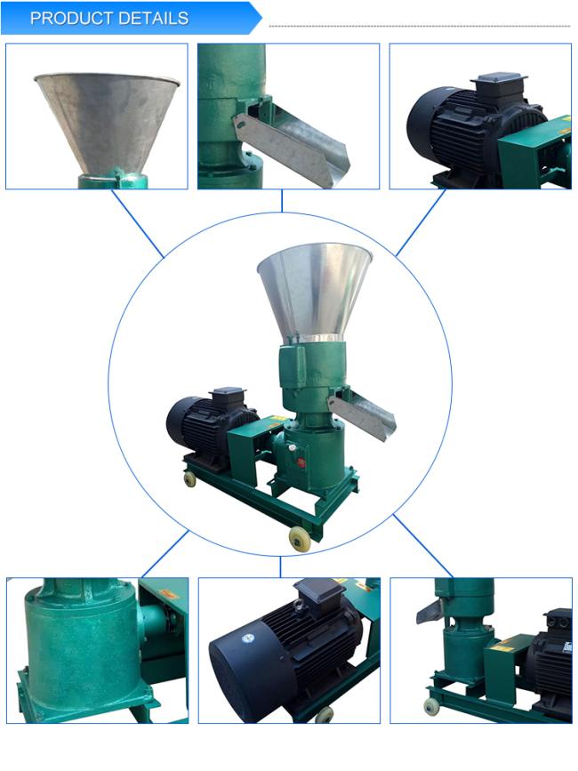 4KW animal feed+processing+machines chicken feed making machine feed pellet machine