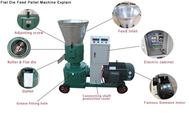 Animal sinking feeding pellet making machine pigs rabbits chickens ducks fodder feed processing machine