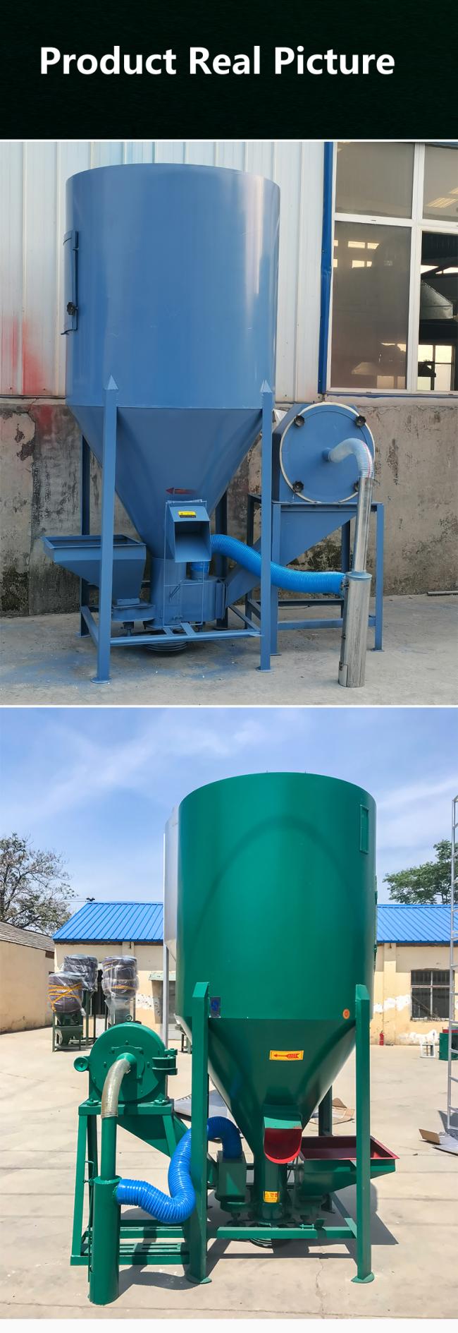 High Production Batch Cattle Feed Grinder Mixer Feed Processing Machine