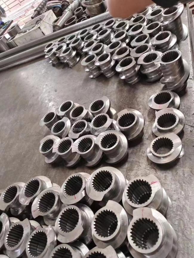 75 extruder nitriding twin double screw for making pet fish snacks food and Artificial rice
