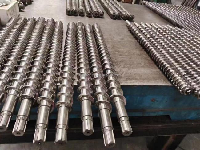 Diameter 85mm twin screw/Double screw for Pet fish feed extruder require.