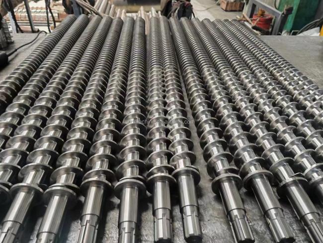 Diameter 85mm twin screw/Double screw for Pet fish feed extruder require.