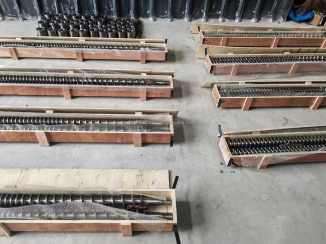 Diameter 85mm twin screw/Double screw for Pet fish feed extruder require.