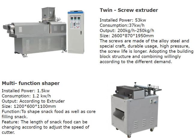 Automatic Frying Snack Food Production Line fried bulges snack making machinery small snack food machine