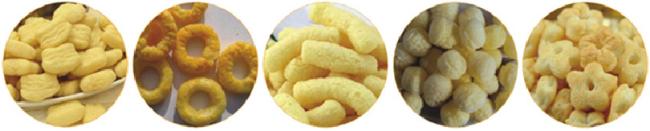 cAutomatic puffed food maker corn snacks extrusion making machine inflating cereals puffs extruder processing line