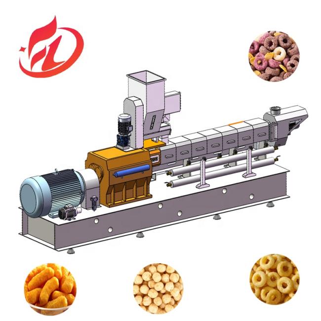 Online Service corn puff food extruder maize snack food extruder puffing machine rice corn puff snack food machines