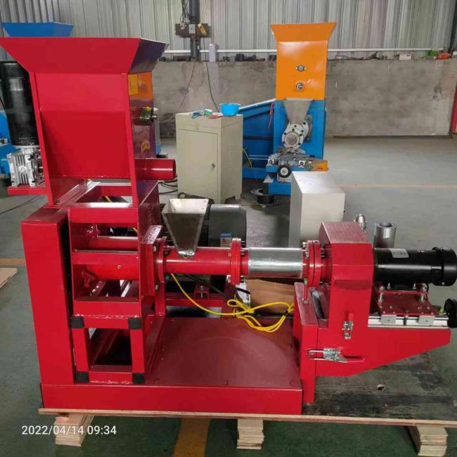 Mini floating fish food pellet granulator extruder machine