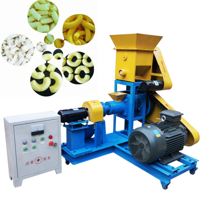 Full automatic Energy efficient Small high quality business use mini Puffed corn wheat snacks food extruder/machines on sale
