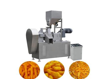China Flower Shape 800 KG Corn Curl Snack Food Extruder Machine for Kurkure Production Line for sale