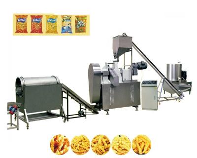 China Corn kurkure snack food making machine kurkure making machinery plant rotary extruded cheetos extruder for sale