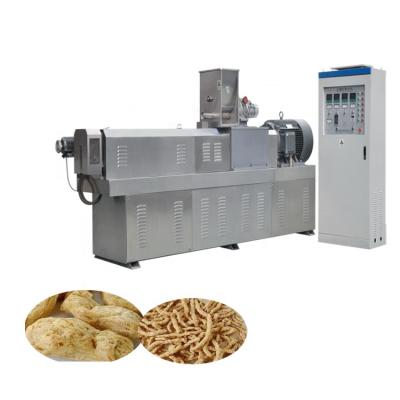 China Textured soya vegetable protein meat nuggets food plant production extruder for sale