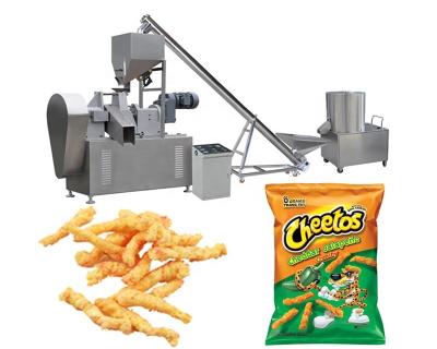 China 1 Year Core Components Fried Cheetos Crunchy Snacks Food Making Machine for 2-3 Workers for sale