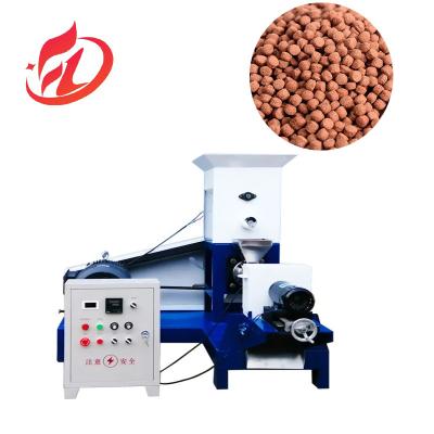 China National Standard Carbon Steel Material Automatic Fish Feed Extruder Machine with Mixer for sale