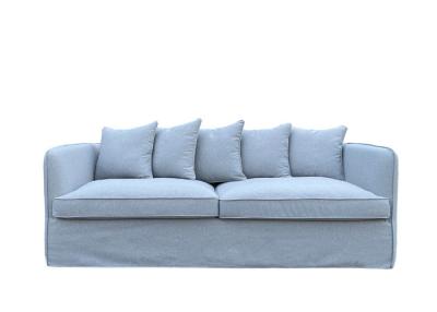 China Gray Removable Cover Sofa Three Seater Couch Washable Cushion Covers for sale