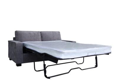 China Sofá de material gris de doble tamaño cama de madera de pino tela de marco Chesterfield sofá cama en venta
