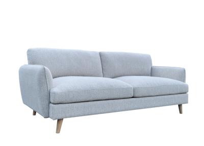Китай Деревянные ноги трехместный тканевой диван съемный трехместный диван Серое пеновое волокно продается